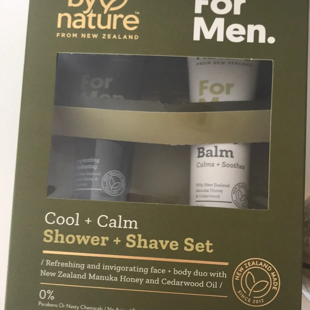 BUNDLE FOR MEN BY NATURE AND A/S SHAVE SET shower gel shave balm